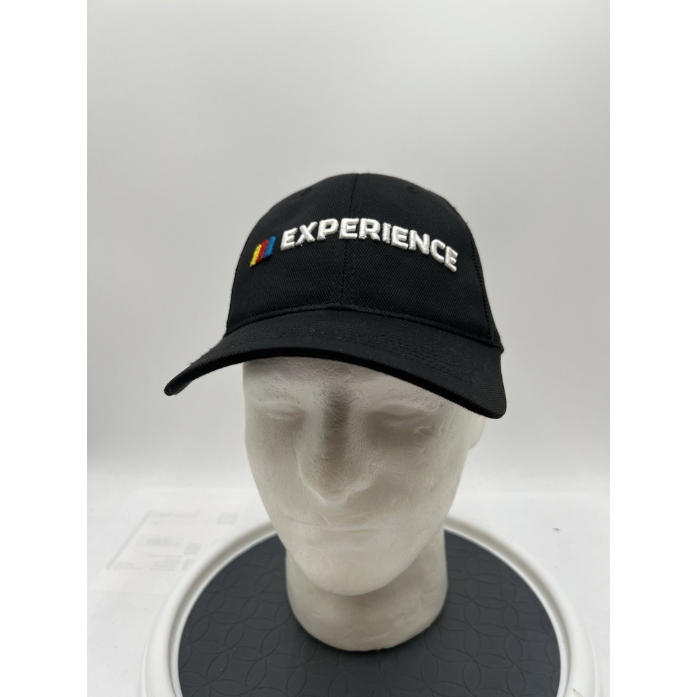 NASCAR Experience Trucker Hat Black Mesh Snapback Embroidered Racing Cap Rare
